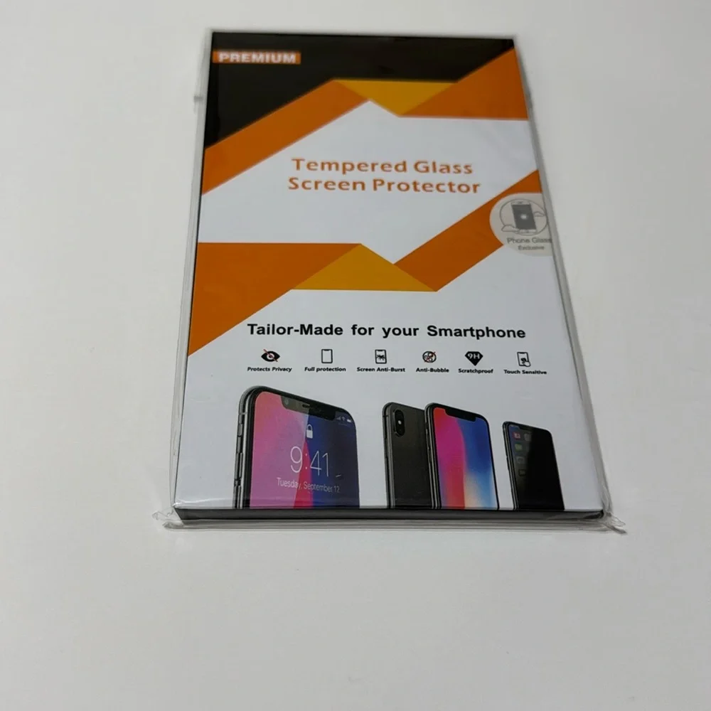 Uxinuo Privacy Screen Protector for iPhone X / Xs [Full Coverage] Tempered Glass